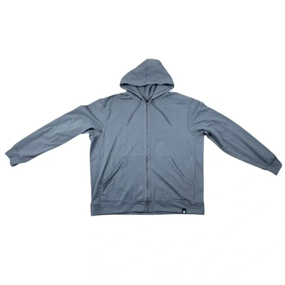 NEW American Giant Men’s Dark Gray Full Zip Hoodie Heavyweight Fleece Jacket XXL - Picture 2 of 6